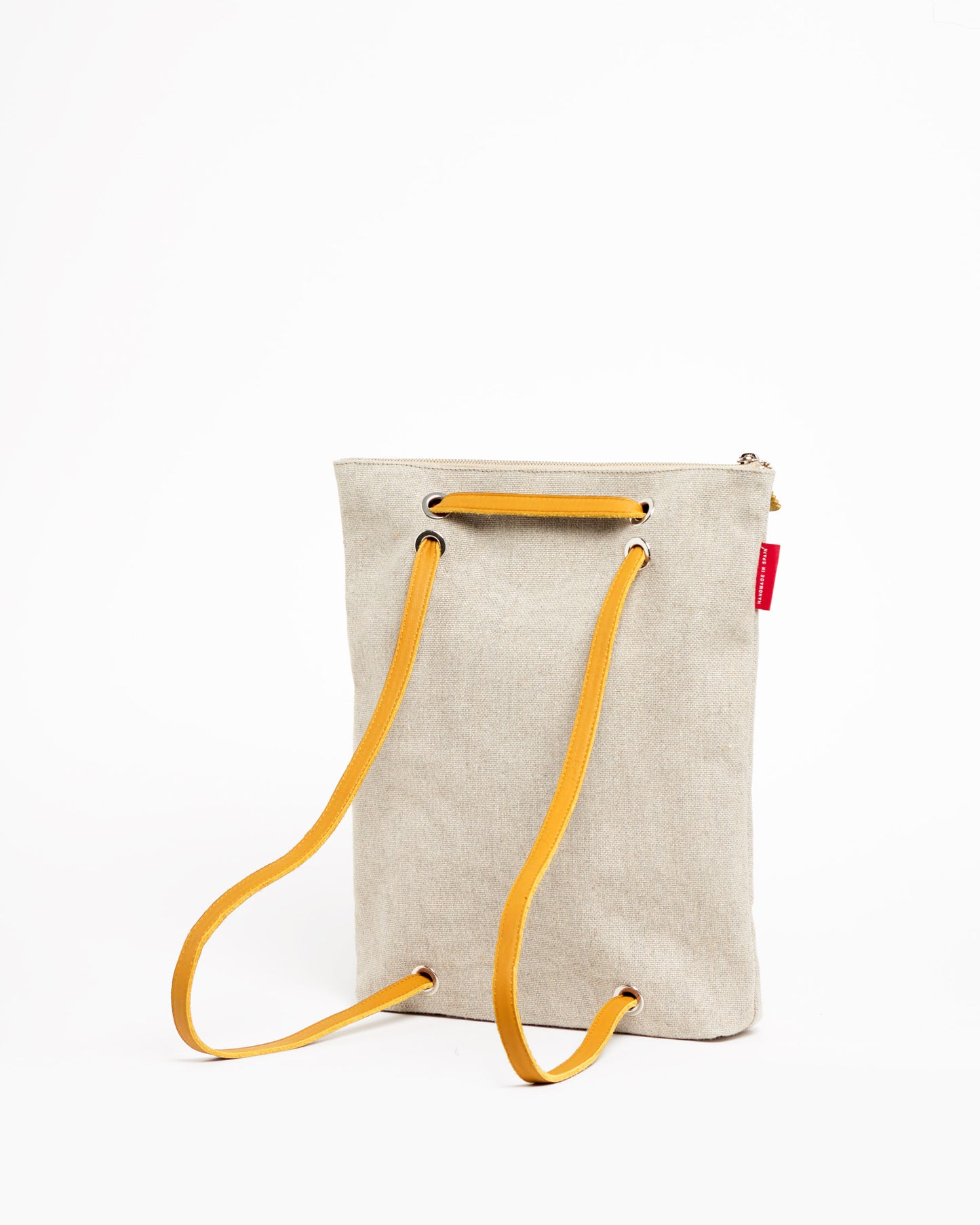 BEIGE CANVAS Backpack Bag