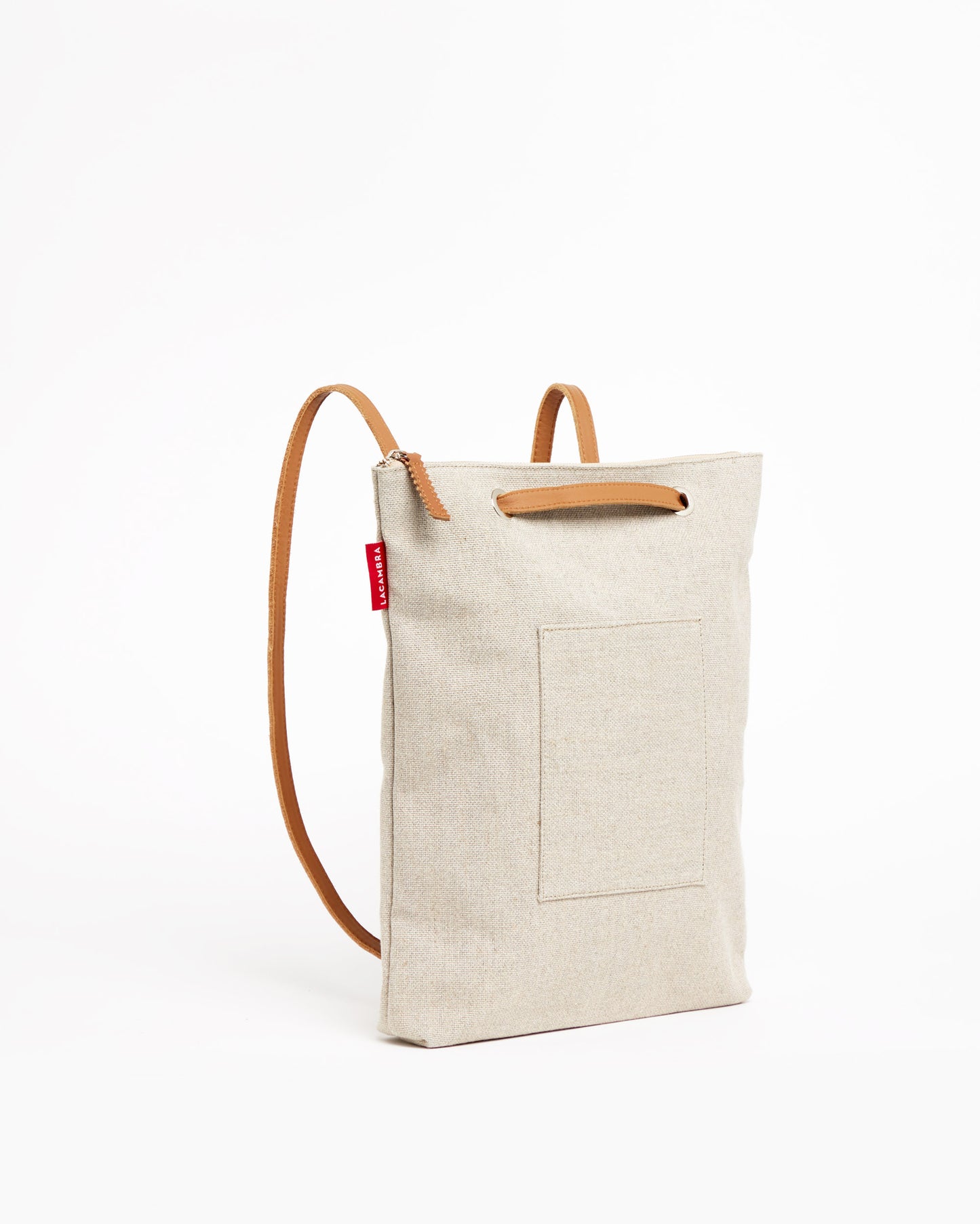 BEIGE CANVAS Backpack Bag