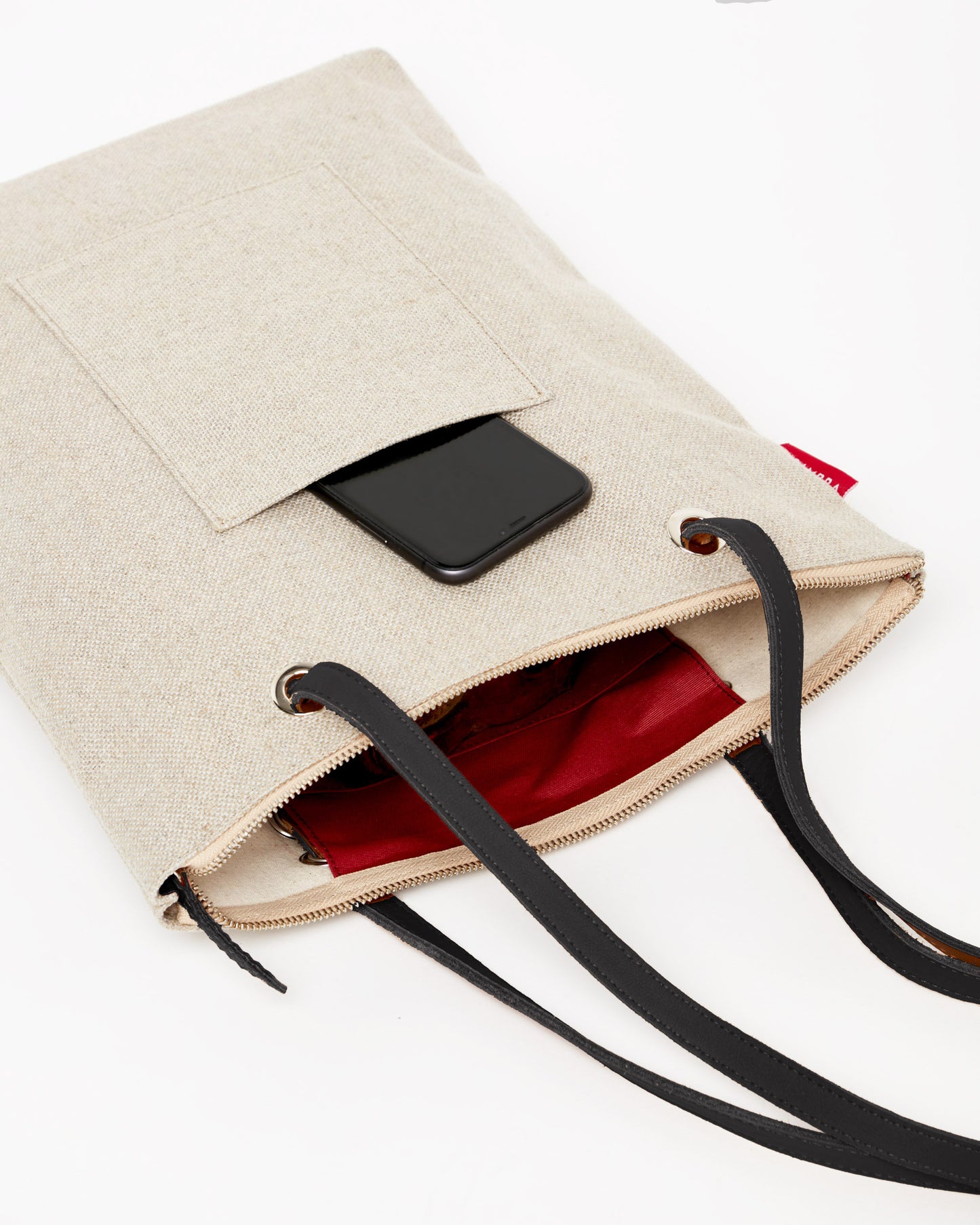 BEIGE CANVAS Backpack Bag