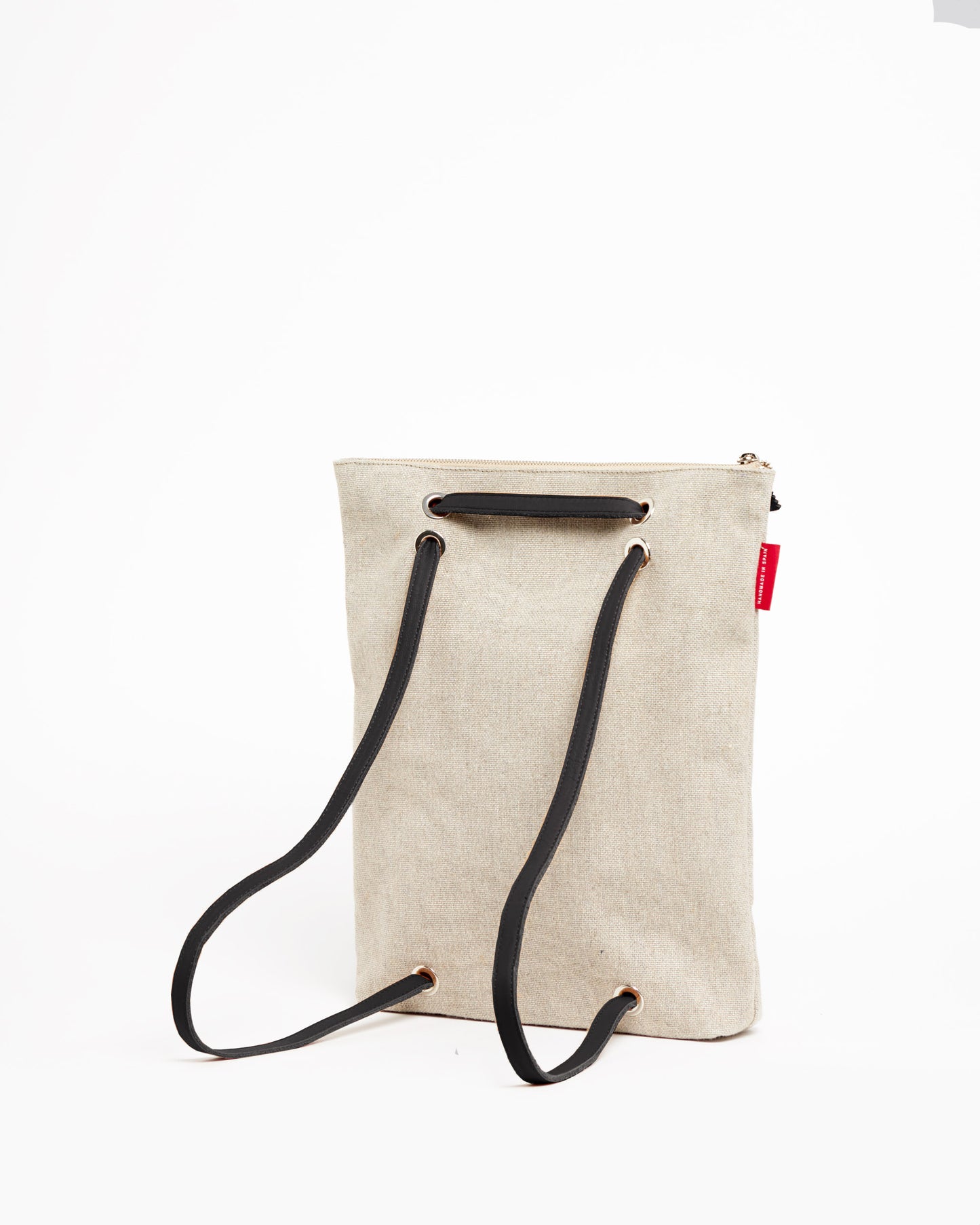 BEIGE CANVAS Backpack Bag