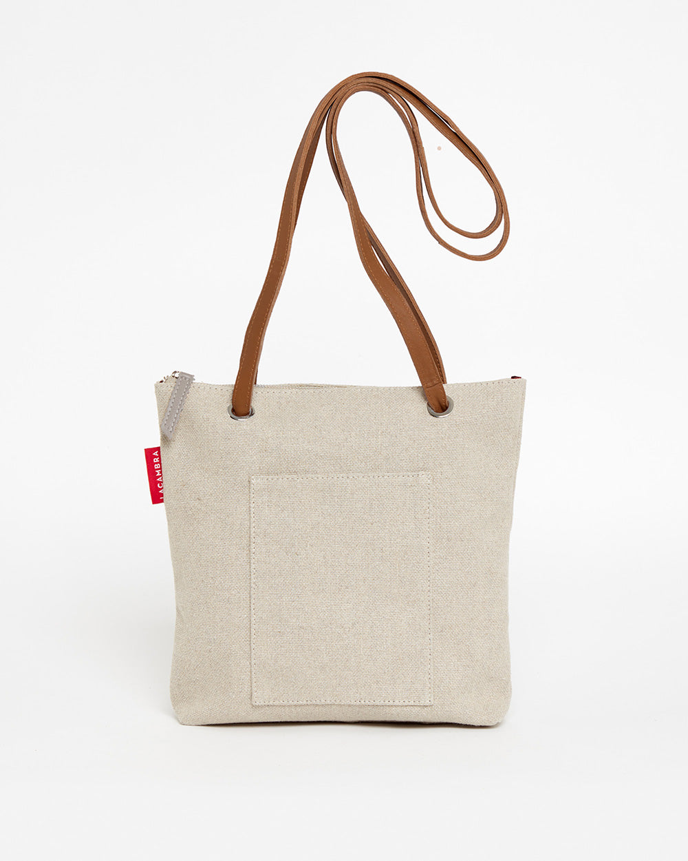 Beige CANVAS Small Tote Backpack