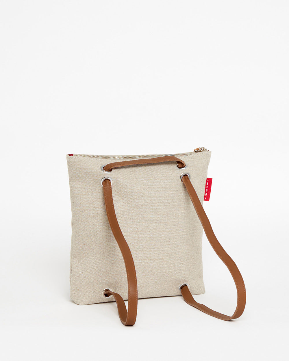 Bolso Mochila Mini LONA BEIGE