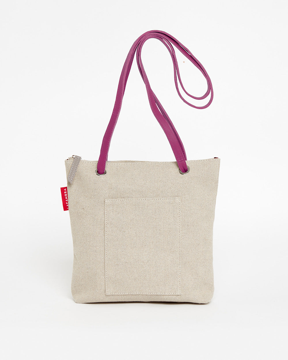 Beige CANVAS Small Tote Backpack