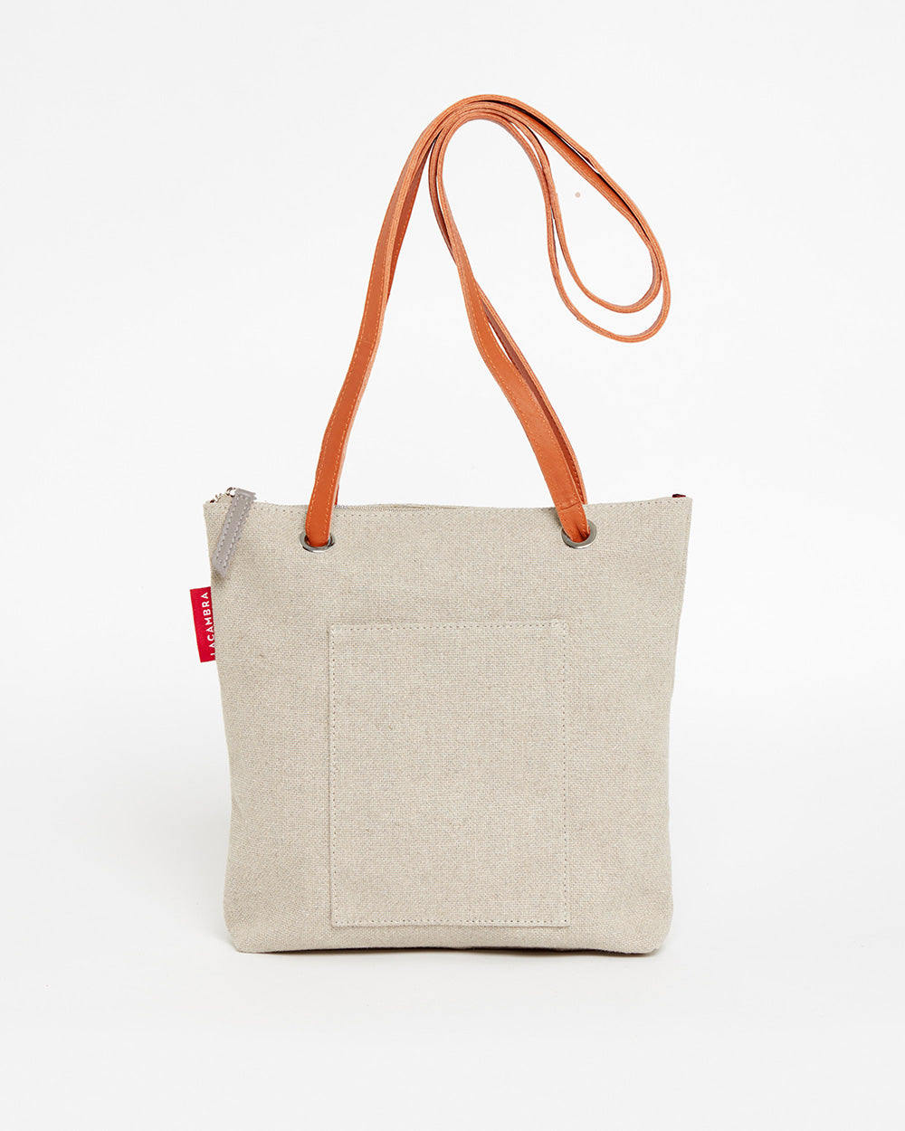 Beige CANVAS Small Tote Backpack