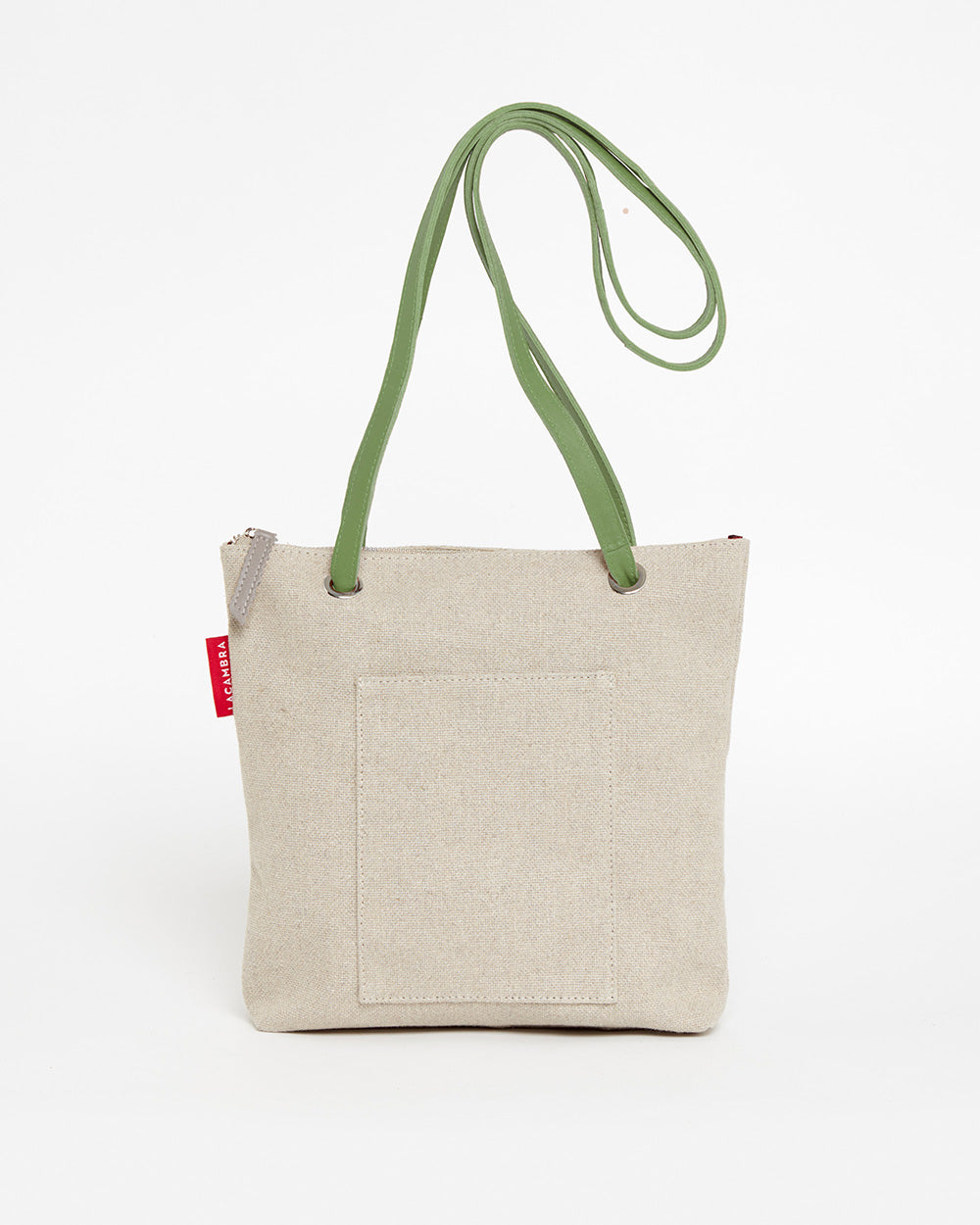 Beige CANVAS Small Tote Backpack