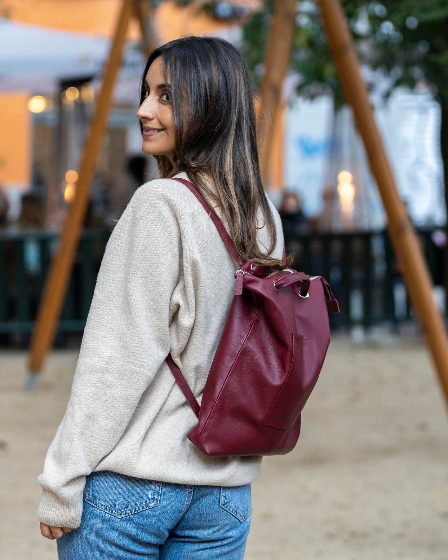 BOLSO MOCHILA PIEL