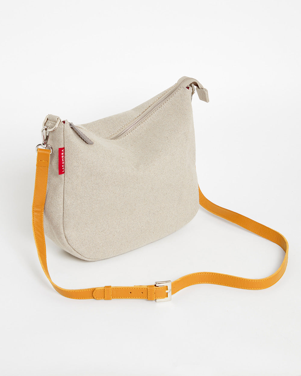 Beige CANVAS Hobo