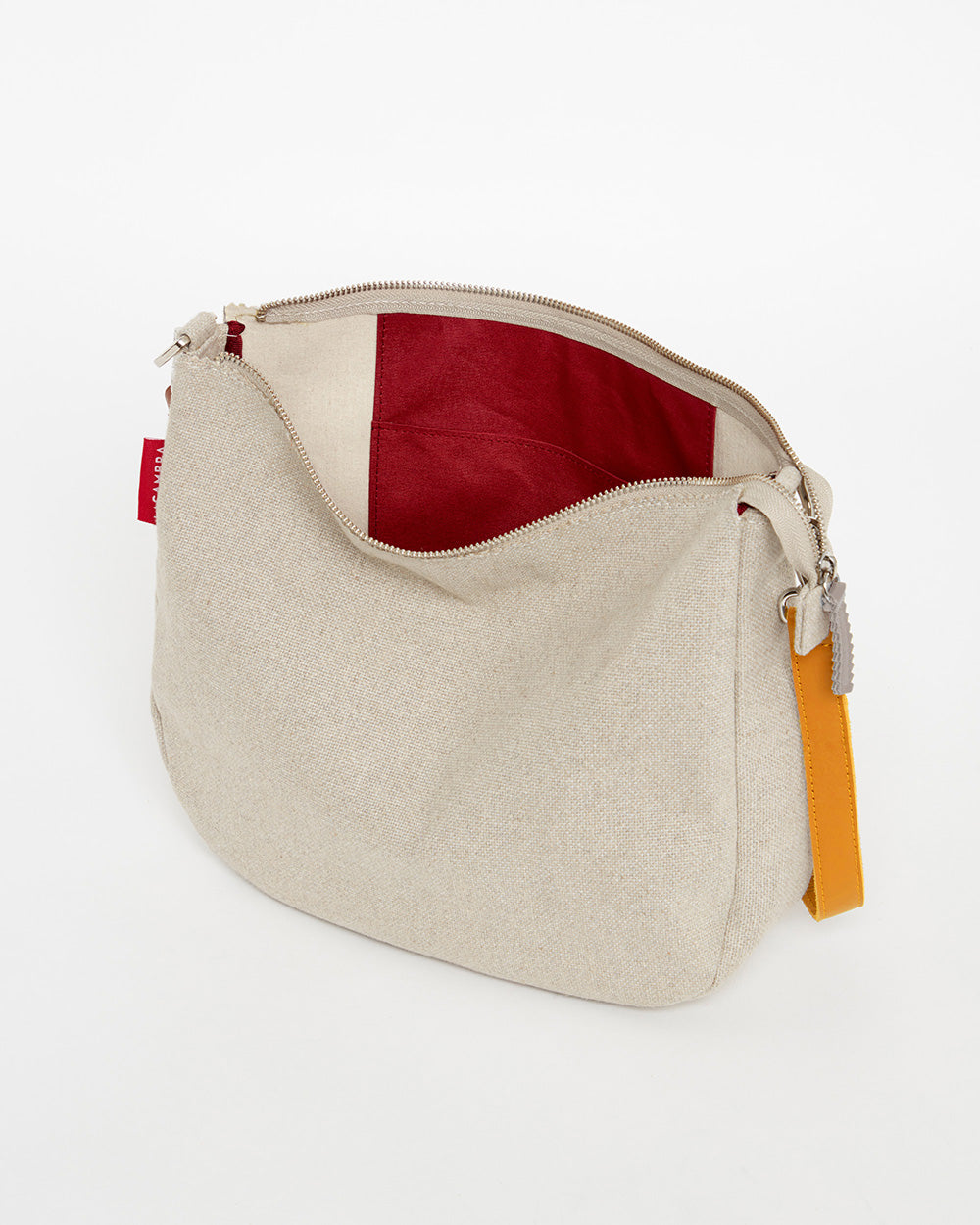 Beige CANVAS Hobo