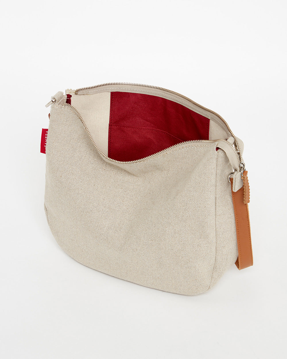 Beige CANVAS Hobo