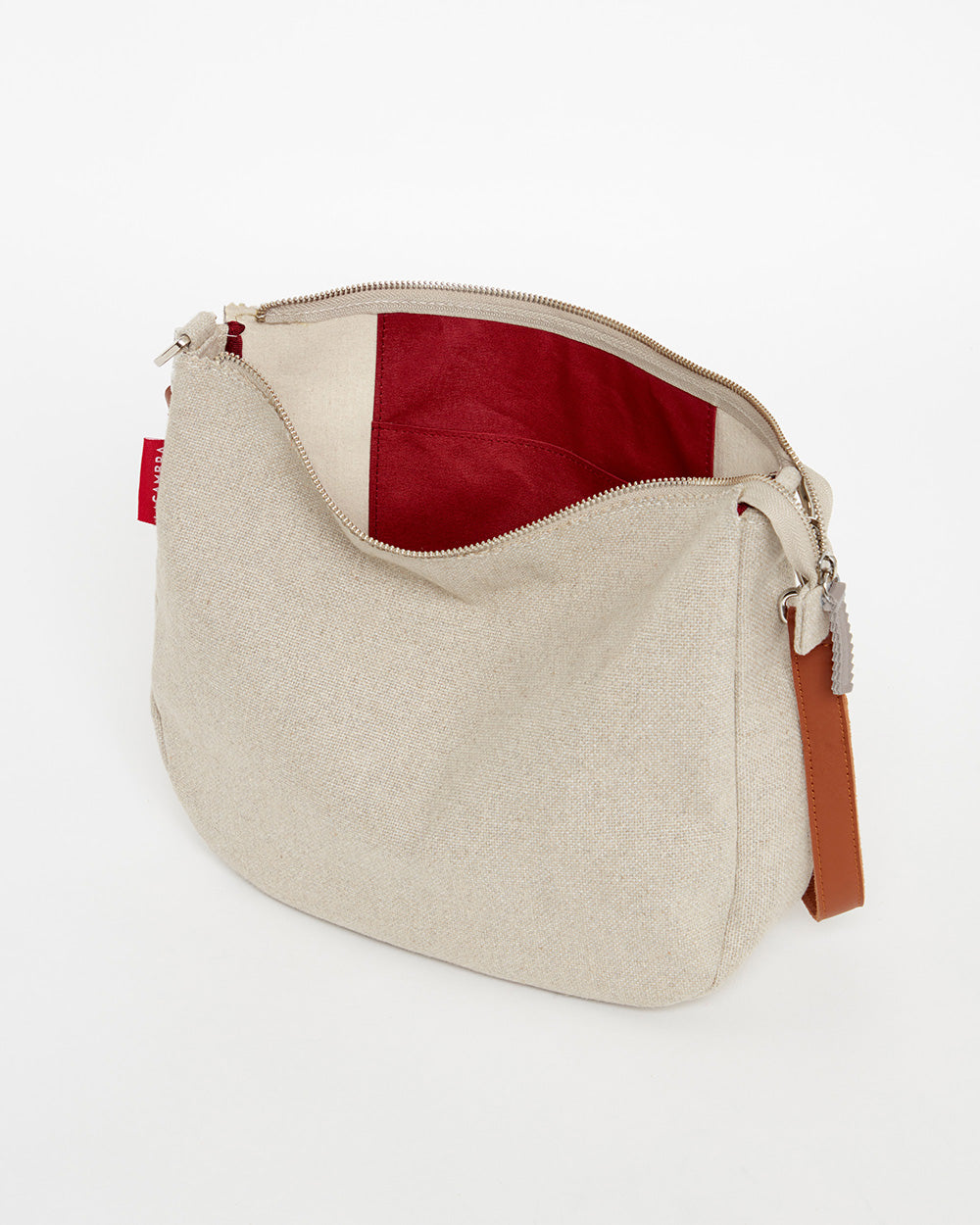 Beige CANVAS Hobo