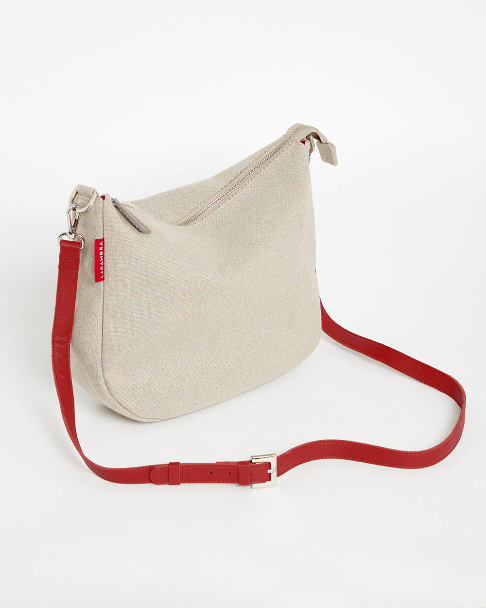 Beige CANVAS Hobo