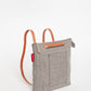 Bolso Mochila Mini LONA GRIS