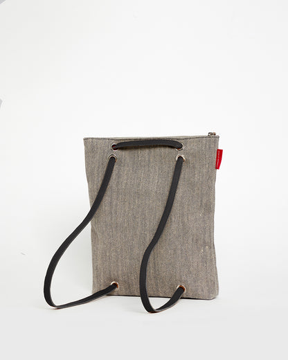 Bolso Mochila LONA GRIS