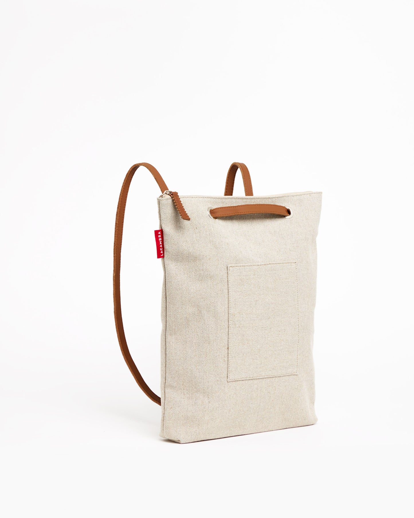 BEIGE CANVAS Backpack Bag