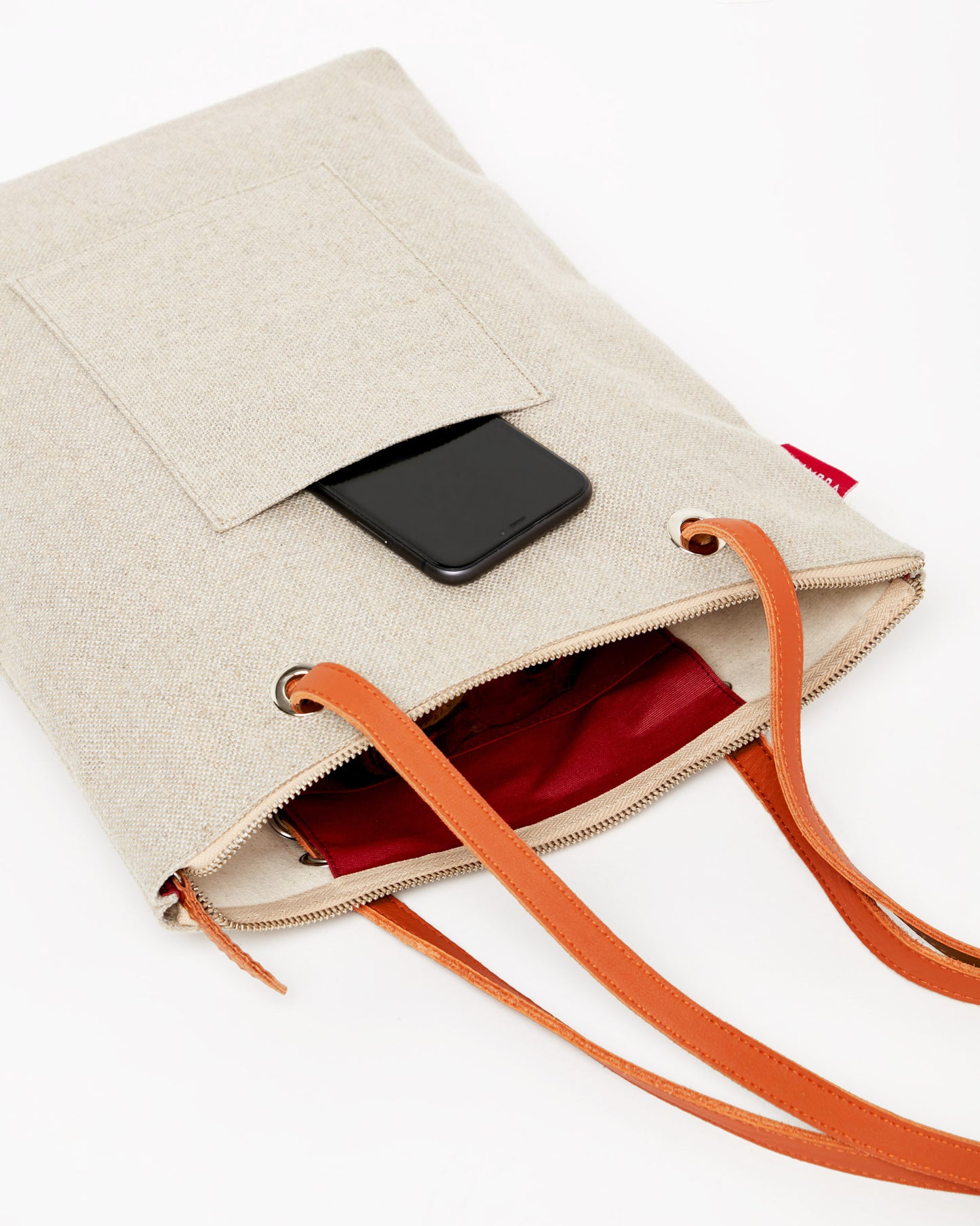 BEIGE CANVAS Backpack Bag