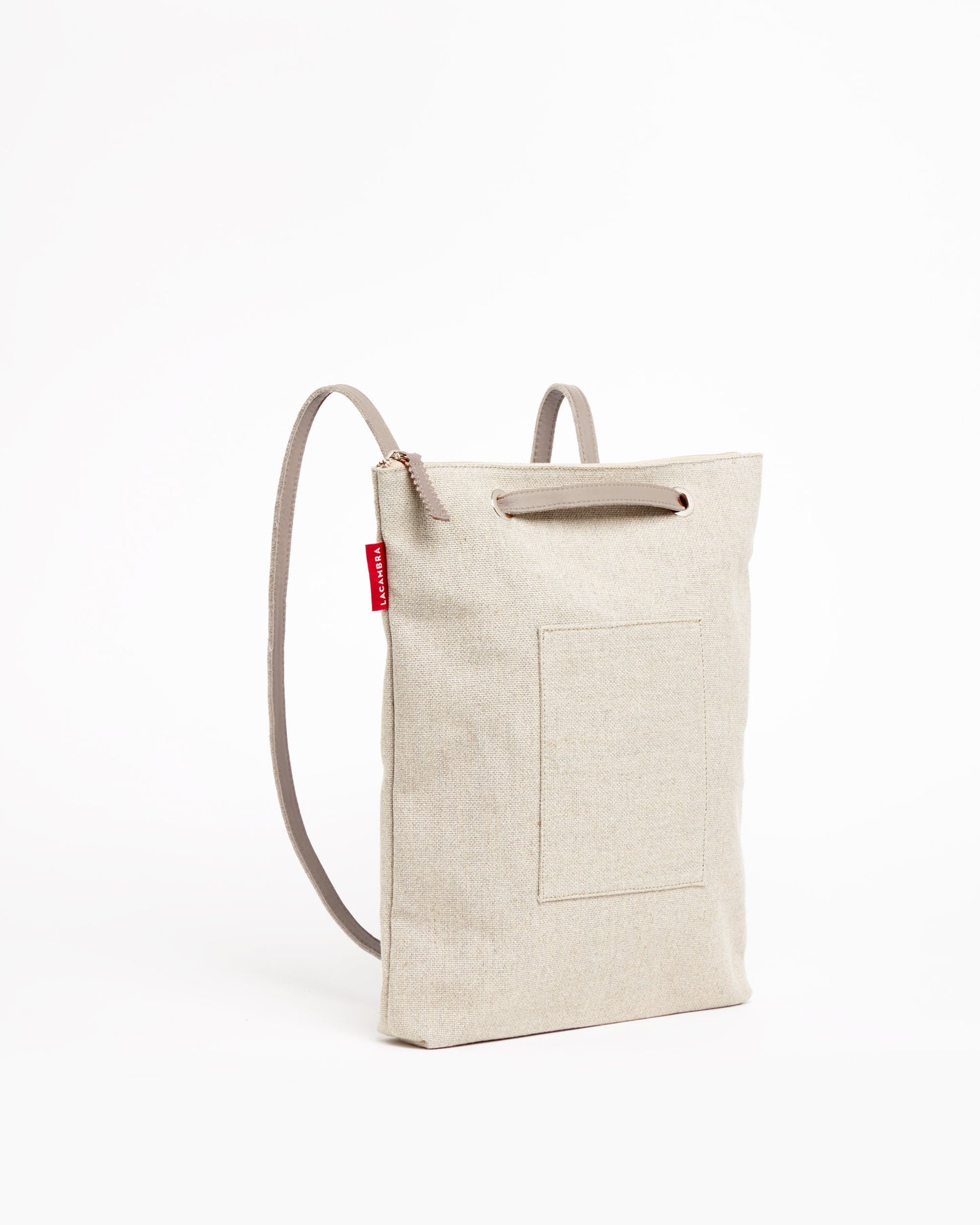 BEIGE CANVAS Backpack Bag