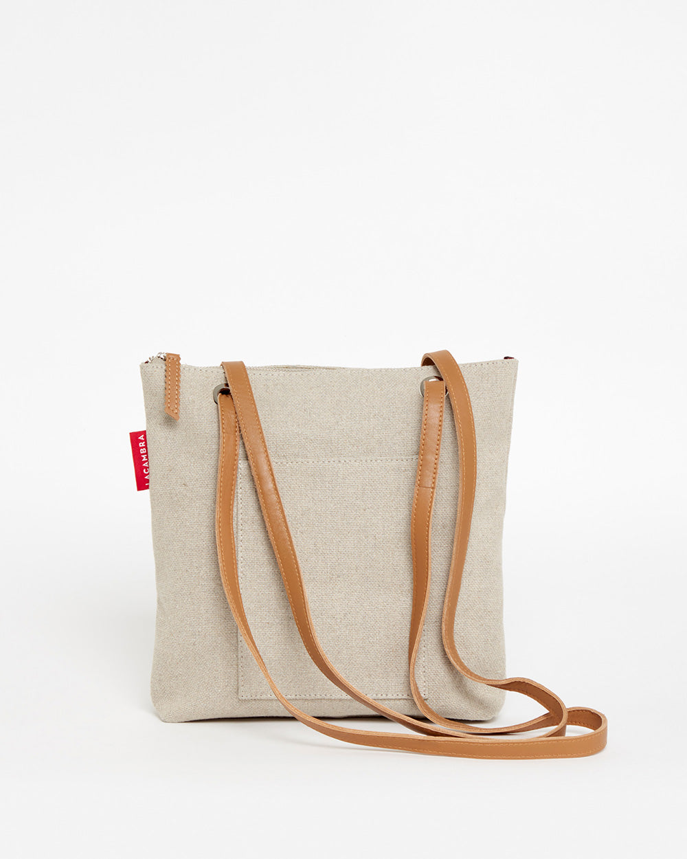 Beige CANVAS Small Tote Backpack