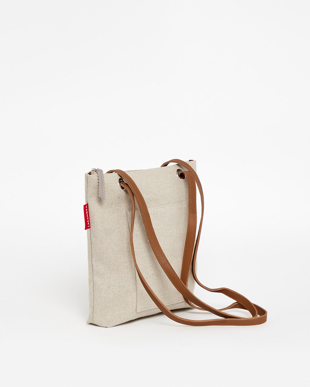 Beige CANVAS Small Tote Backpack