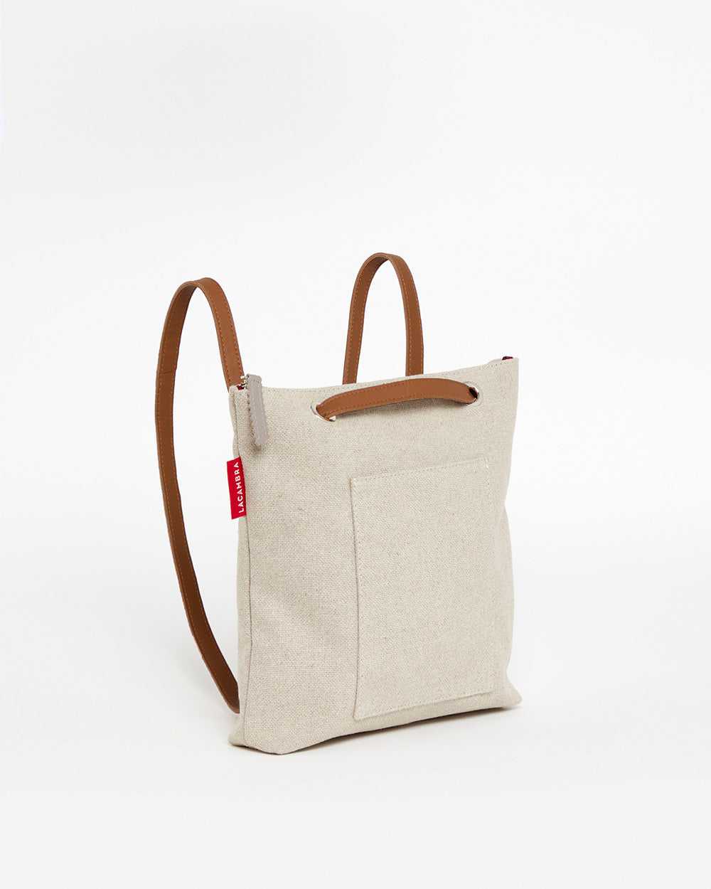 Bolso Mochila Mini LONA BEIGE