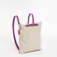 Beige CANVAS Small Tote Backpack