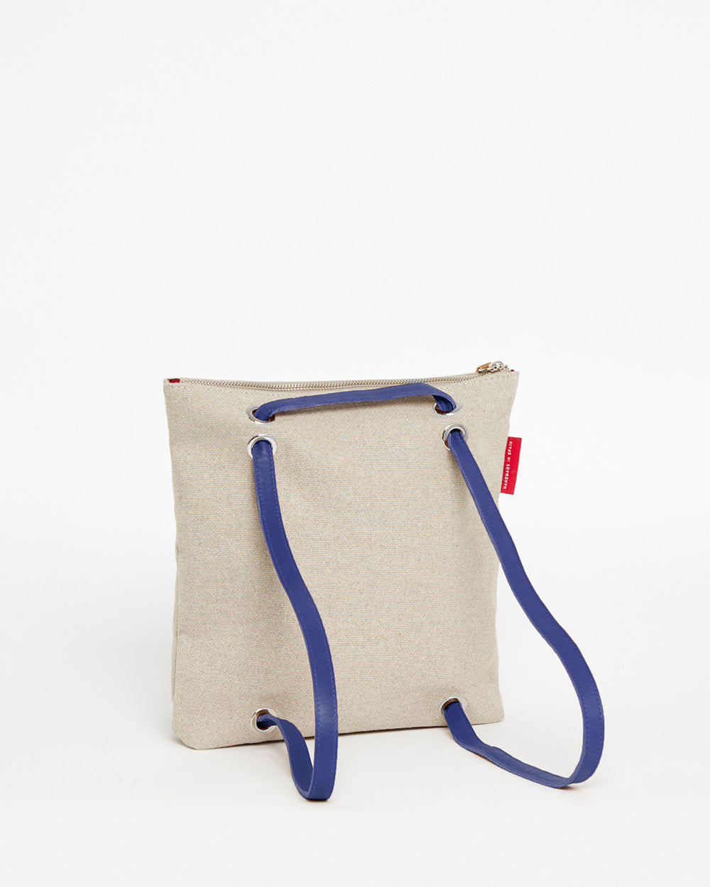 Beige CANVAS Small Tote Backpack