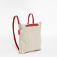 Beige CANVAS Small Tote Backpack