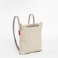 Beige CANVAS Small Tote Backpack