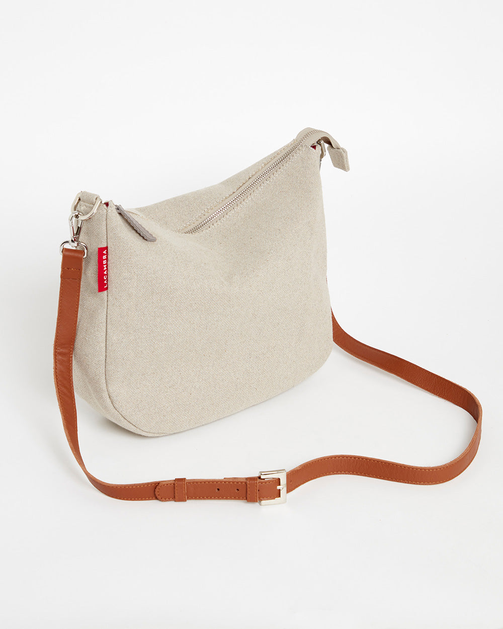 Beige CANVAS Hobo