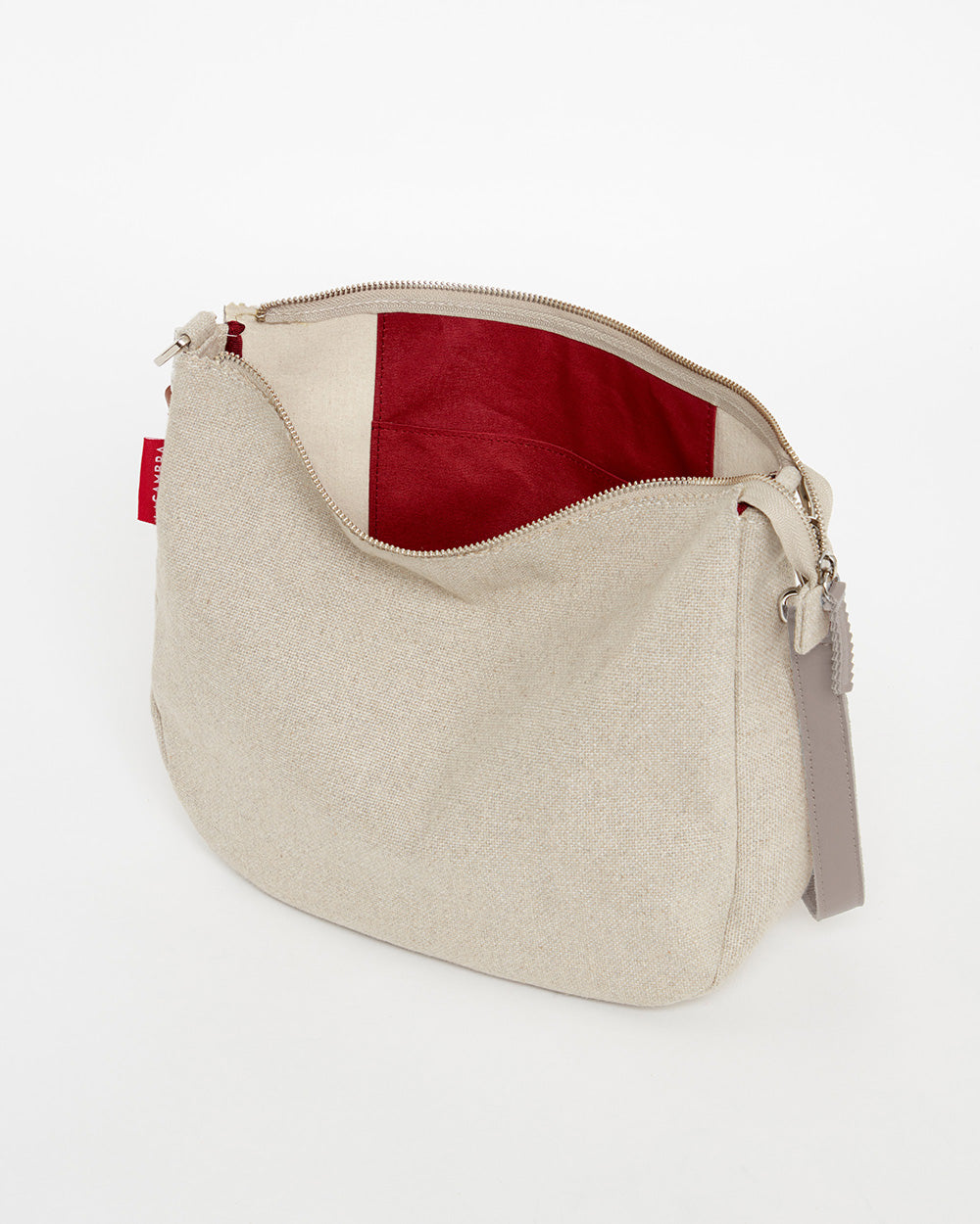 Beige CANVAS Hobo